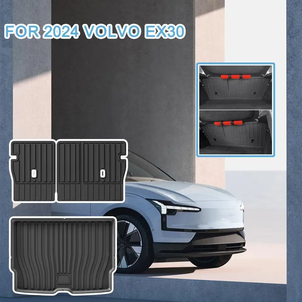 Podlahové podlahové podlahové podlahy TPE vodotesné a farbiace kufre Mat Interior Products Accesorios para Auto pre 24 modelov Volvo EX30