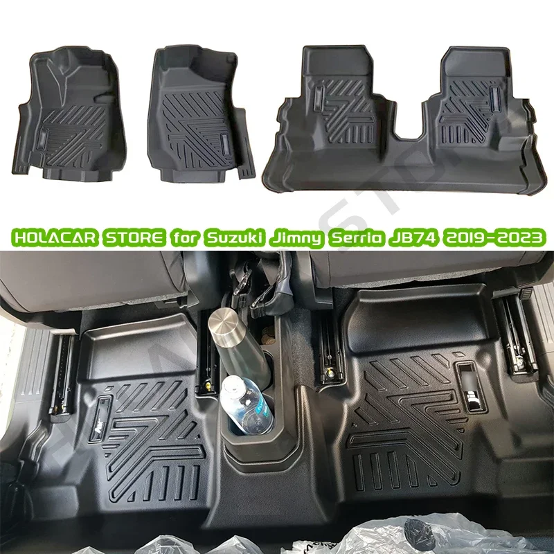 Podlahové podlahy 5d TPE LHD na MT MODEL MODEL KARPET CRAPE FOONUS PRE SUZUKI JIMNY JB64 JB74 2019 2020 2021 2022 2023 3 dvere