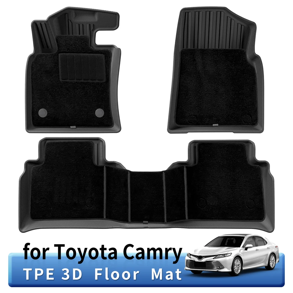 Podlahové podlahy automobily nákladný vložka Trunk Pad TPE 3D pre Toyota Camry 2024 2025 VŠETKO Počasie Vodotesný ľavý kormidlo
