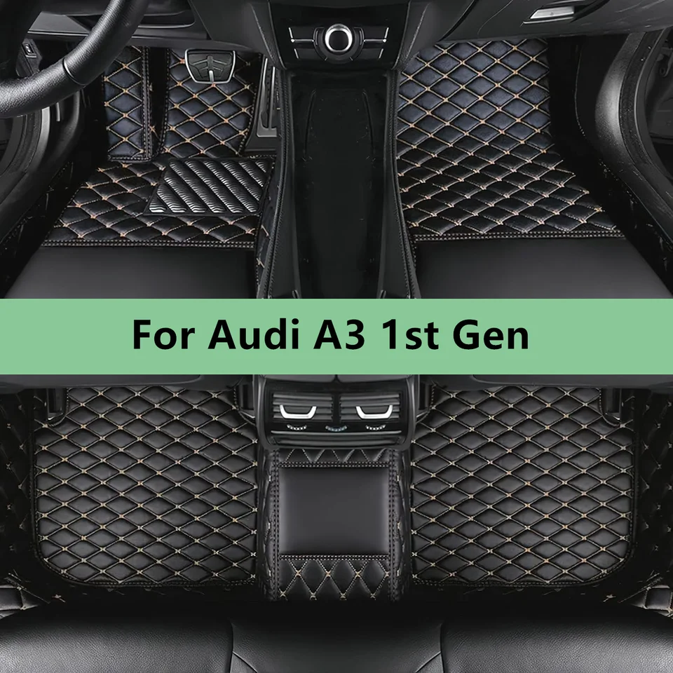 Podlahové podlahy pre Audi A3 1. Gen 1997 1998 1999 2000 2001 2002 2002 2003 Podlahové rohože pre autá Men Dámske príslušenstvo automobilov
