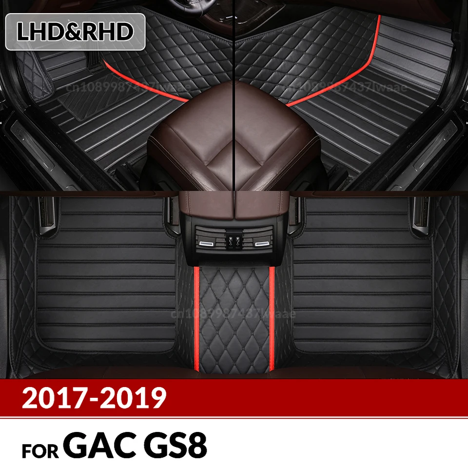 Podlahové podlahy pre GAC Trumpchi GS8 2017 2018 2019 Vlastné podložky na automobilové nohy automobilový kryt koberce interiérové ​​doplnky