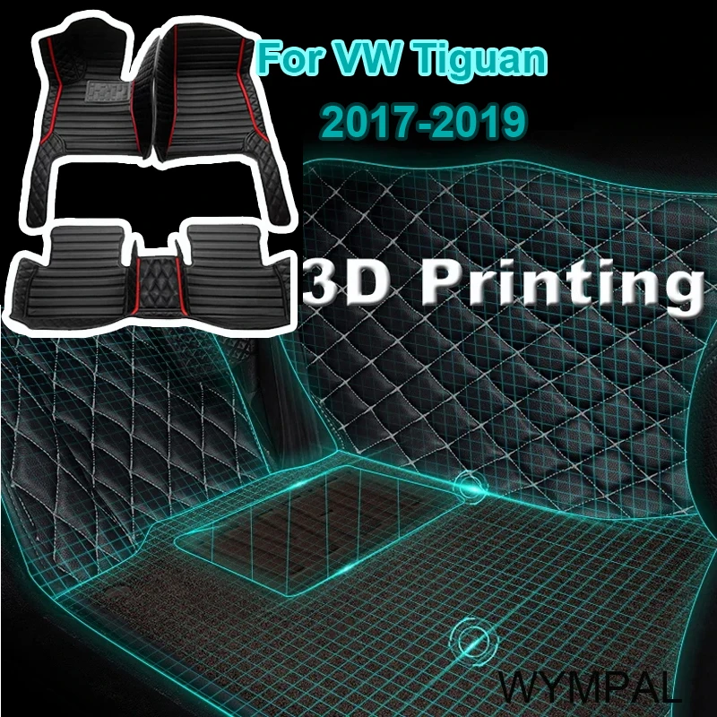 Podlahové podlahy pre VW VW Tiguan 5N 2017 2018 2019 Vlastné podložky na automatické nohy