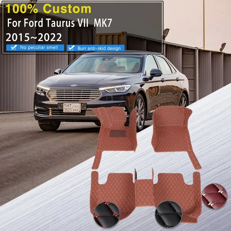 Podlahové rohože pre auto pre Ford Taurus VII MK7 2015 2016 2017 2018 2018 Vodotesné vankúšiky pokrývajú podlahy tapety para carro car príslušenstvo