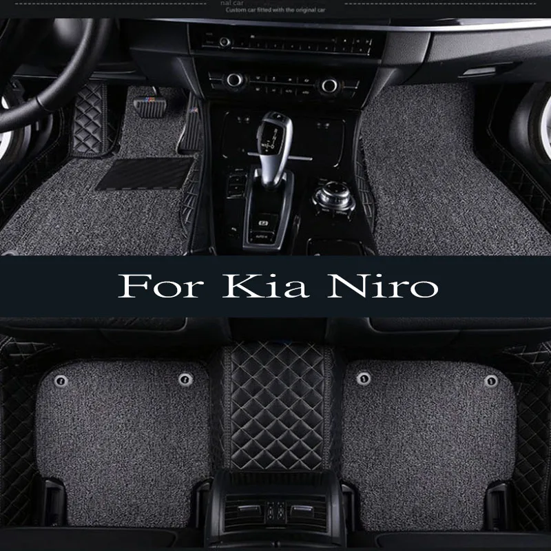 Podlahové rohože pre koberce pre Kia Niro SG2 2023 2024 2025 Vodotesná podložka kožená rohož MAD Cover Podlahy