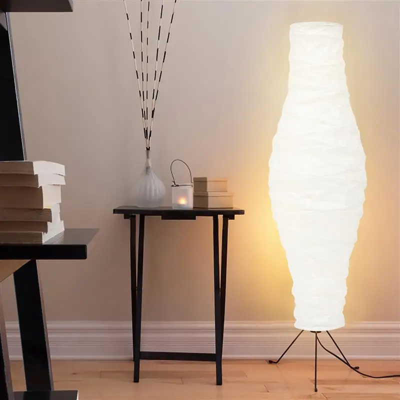 Podlahové svetlo lampa lampa lampa biela vysoká biela dekoratívna lampa tieň biela