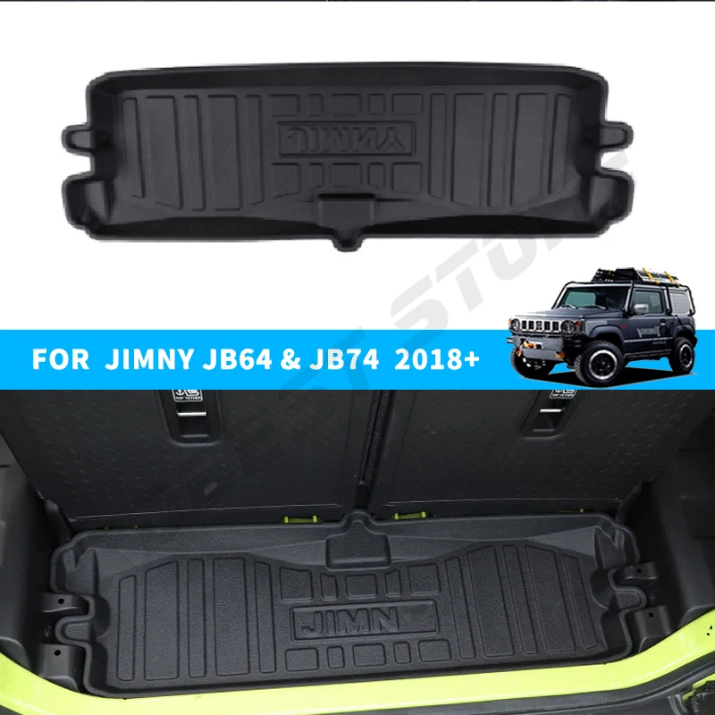 Podložky na zadné kmeňa kmeňa Tpe Tpe Trunk Mat Trunk Mat pre Suzuki Jimny JB64 JB74 2019 2020 2021 2022 2023 Interné príslušenstvo automobilu