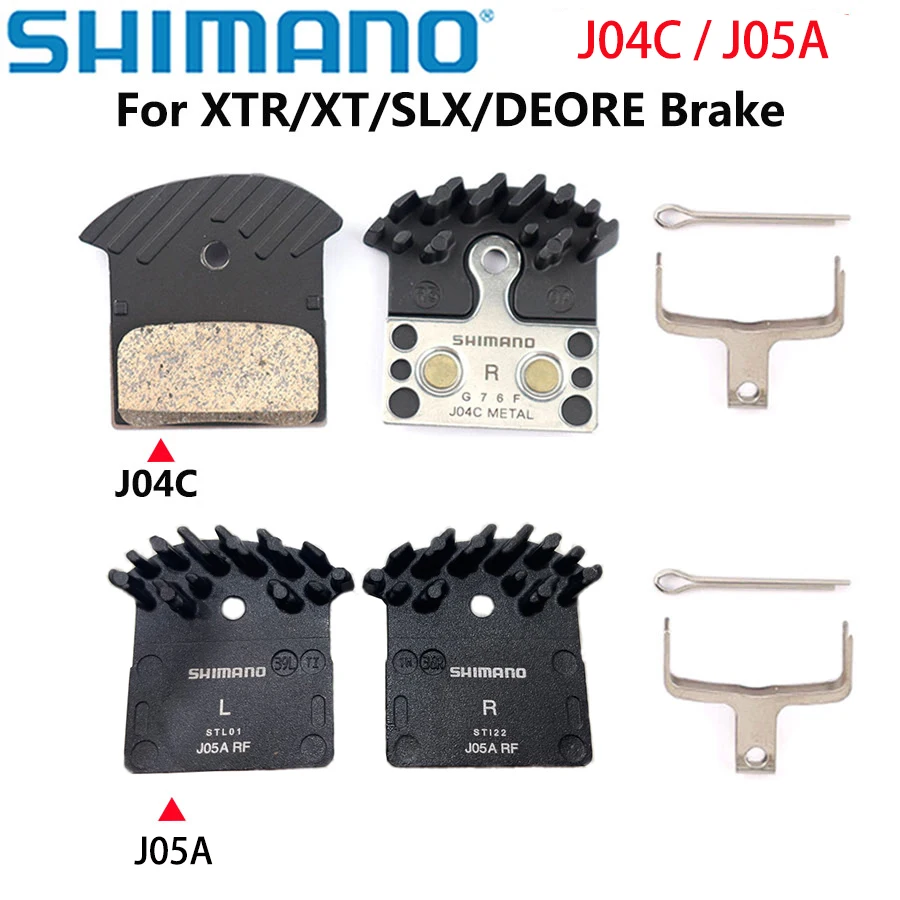 Podložky shimano deore xt slx deore j03a j05a j04c chladenie plutvej ľadovej bremeno brzdenie Mountain M785 M675 M7000 M8000 M9000 M6000