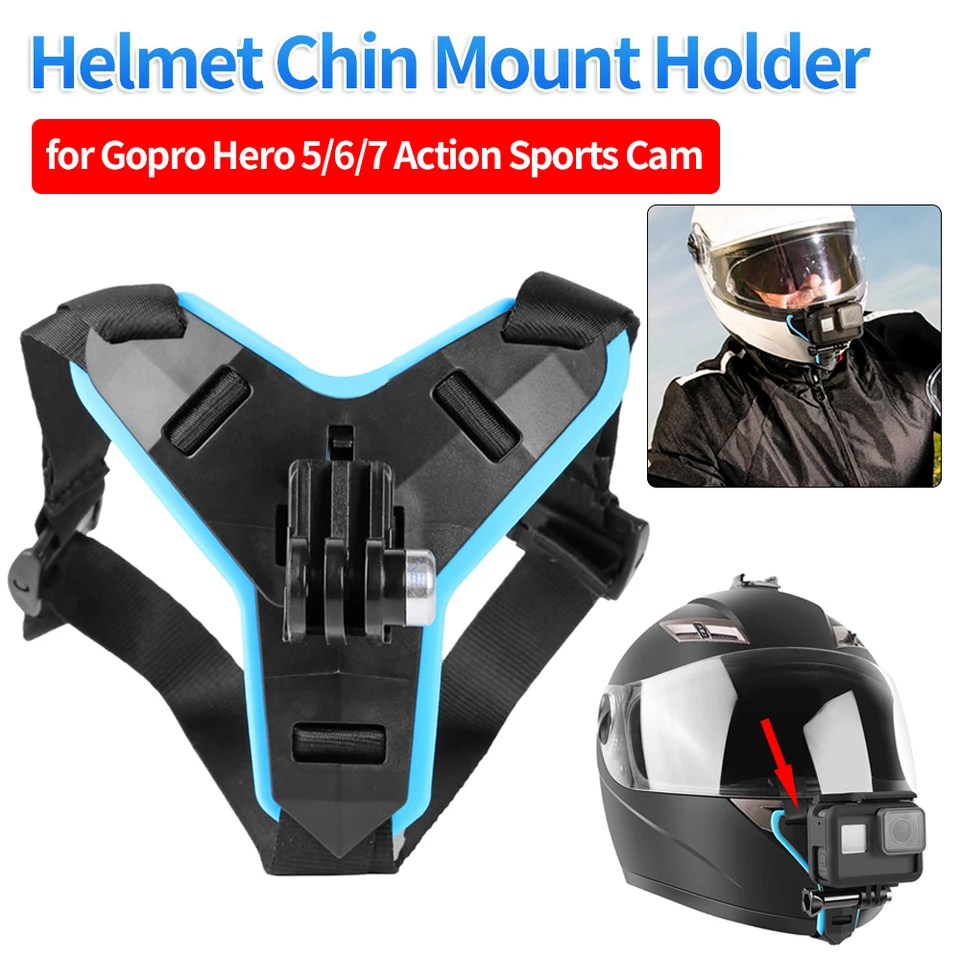 Podpora držiteľa helmy na motocykle s plnou tvárou pre Gopro Hero 7 6 5