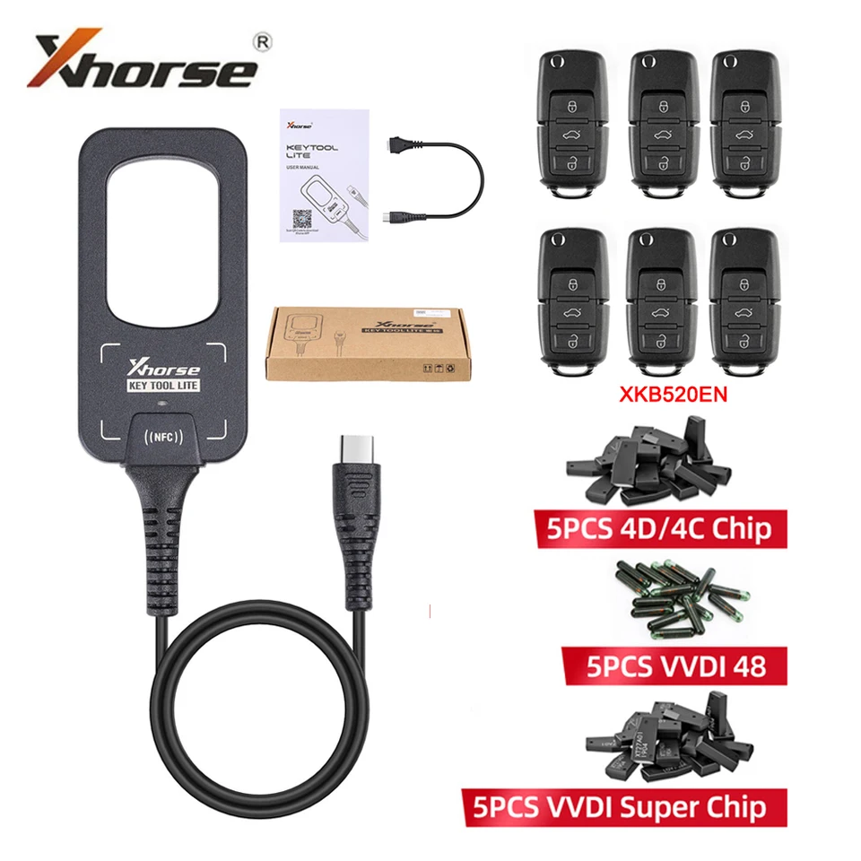 Podpora generovania diaľkového ovládača pre toyota XM Wireless Wire Smart Key Xhorse VVDI Bee Key Tool Tool Lite Chip Copy