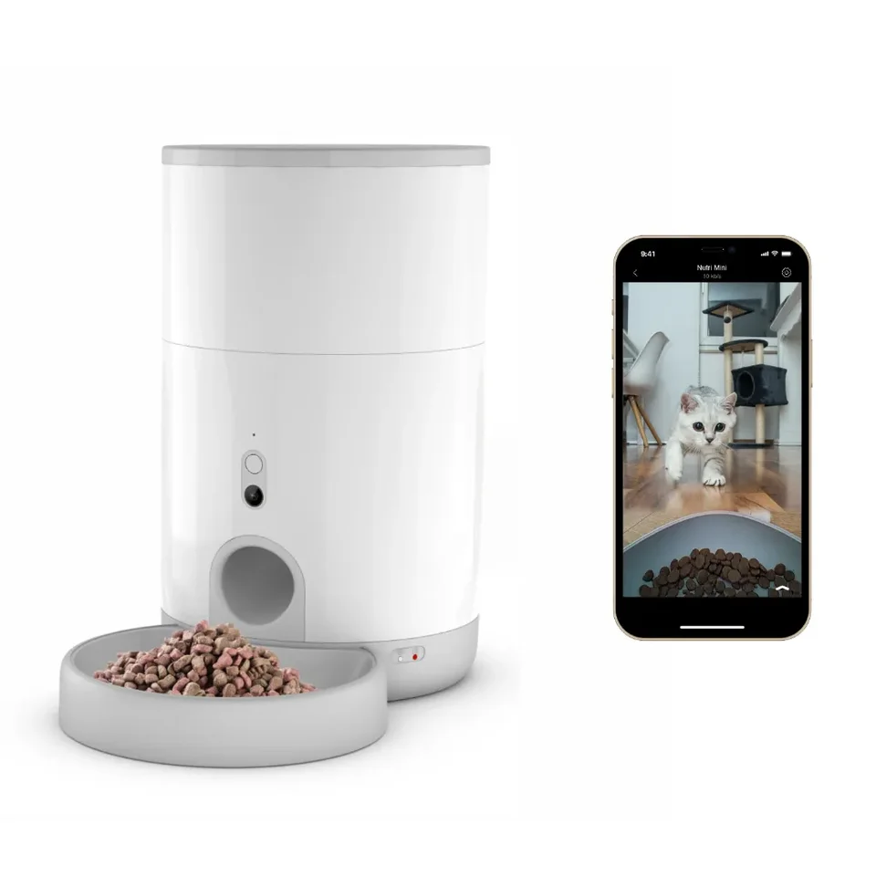 Podporné napájanie, manuálne kŕmenie, automatický podávač pre domáce zvieratá s diaľkovým kŕmením s mikročipom Smart Pet Feeder Feeder Microchip