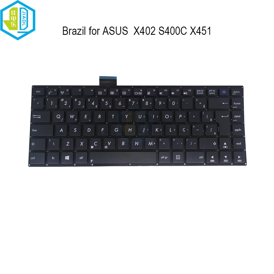 Podprsenka brazílska klávesnica pre ASUS VivOBook S400 X402 K451 S400CA S400C X402CA F402 S451 R408CA Brazílové klávesnice 4108BR00