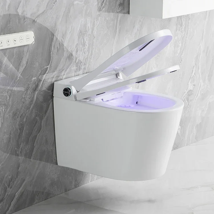 Pohodlné diaľkové ovládanie samoliečujúce automatické splachovanie steny Hung Bidet Intelligent Blostool