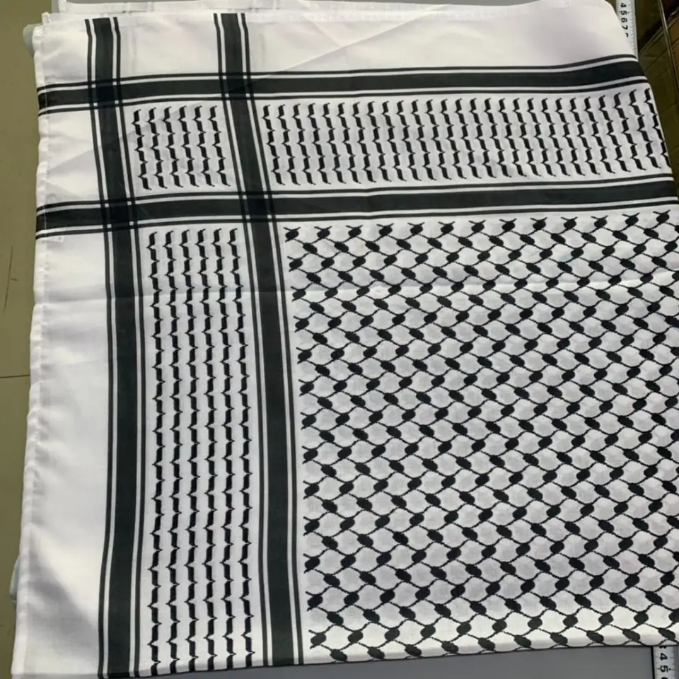 Pohodlné vytlačené moslimské štvorcové šálka šál dlhý islamský šatky šály a zábaly Bandana Arabské pokyky a chlapec