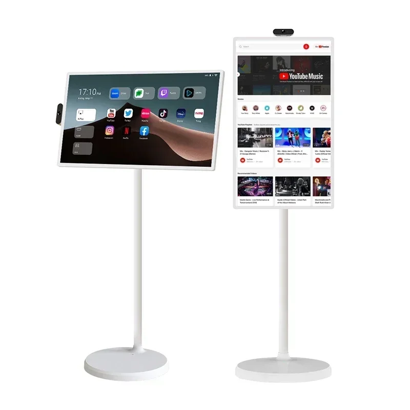 Pohotovostná inteligentná televízia 21,5 palca digitálny displej s vymeniteľným stojanom WiFi 12 Android 1080p Tablet pre domáce štúdium skladacej obrazovky
