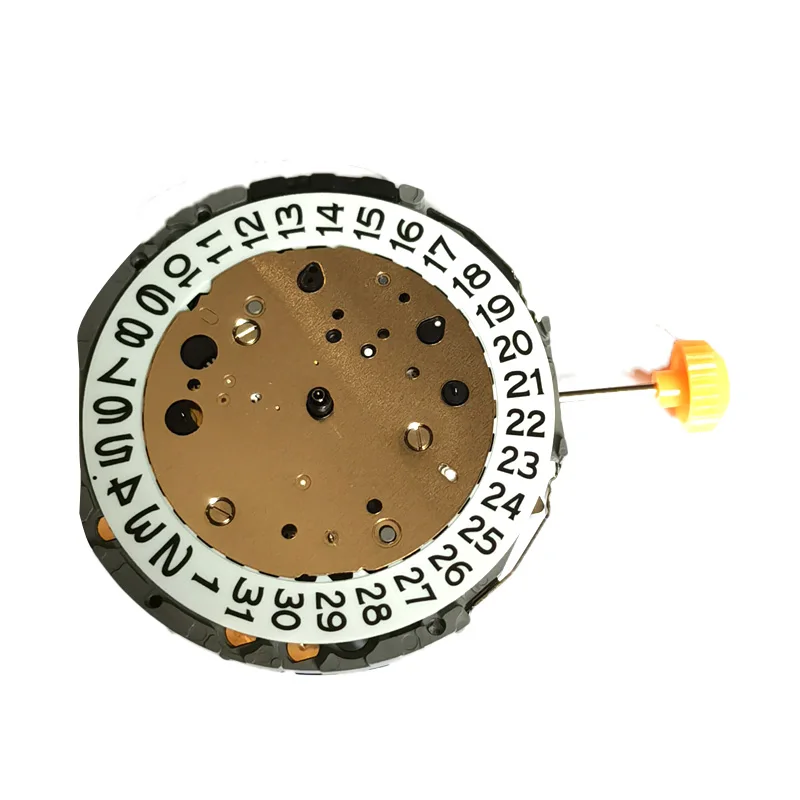 Pohyb s kremenným pre Miyota JS25 Dátum o 3. 6. hodine 6 Hands Watch Výmena náhradných náradia Časti príslušenstvo s batériou
