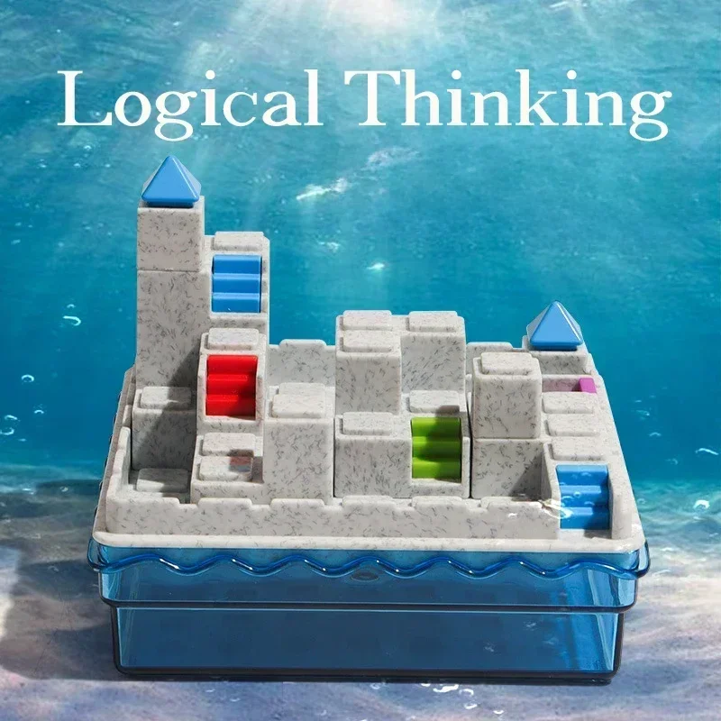 Pohybová hra Puzzle Deti vzdelávacie hračky Výzvy logické myslenie hra IQ Puzzle Spatial Imagination