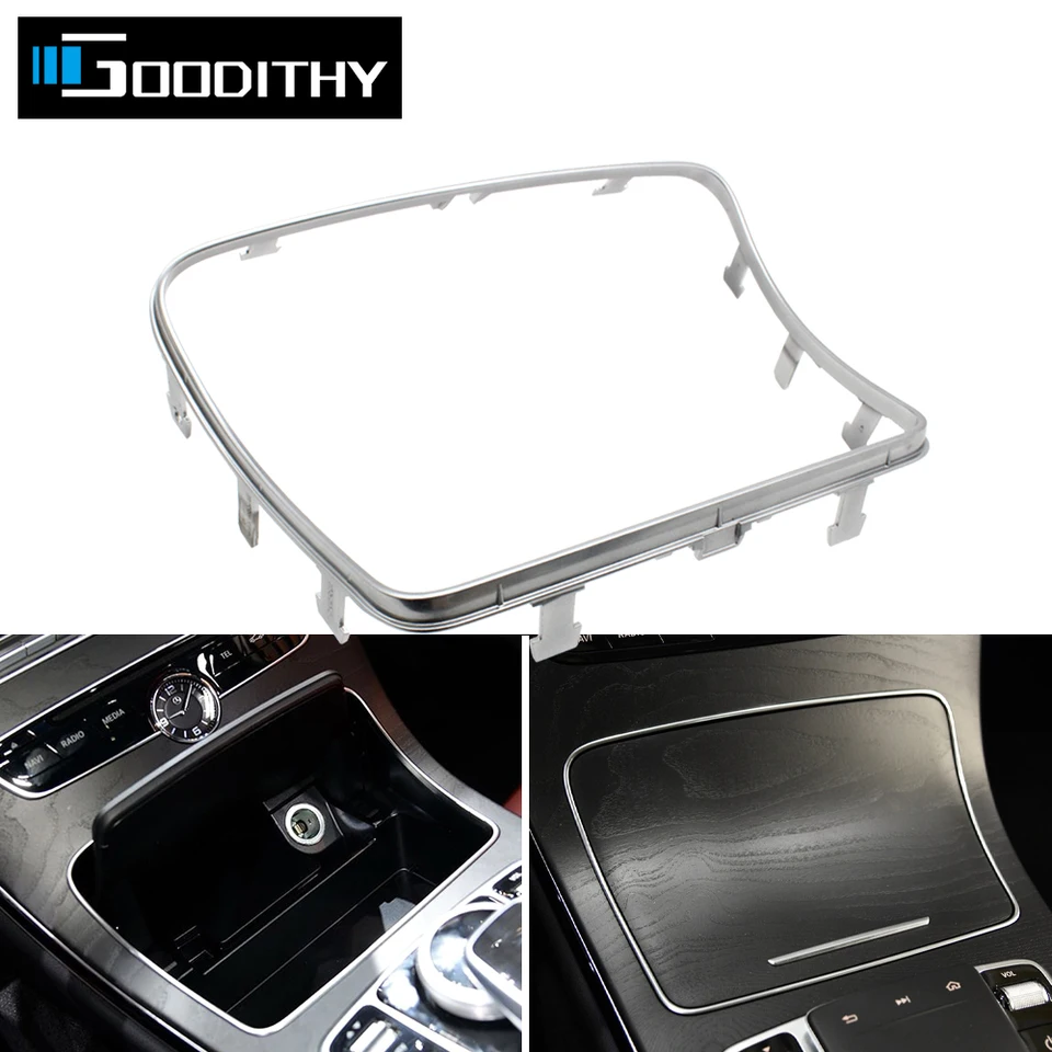 Poháctvo s držiakom vozidla na vodu s vodou Platating Platat Aphtray Trim pre Mercedes Benz C W205 C200 C250 C300 C400 GLC W253 GLC200 300 2056830900