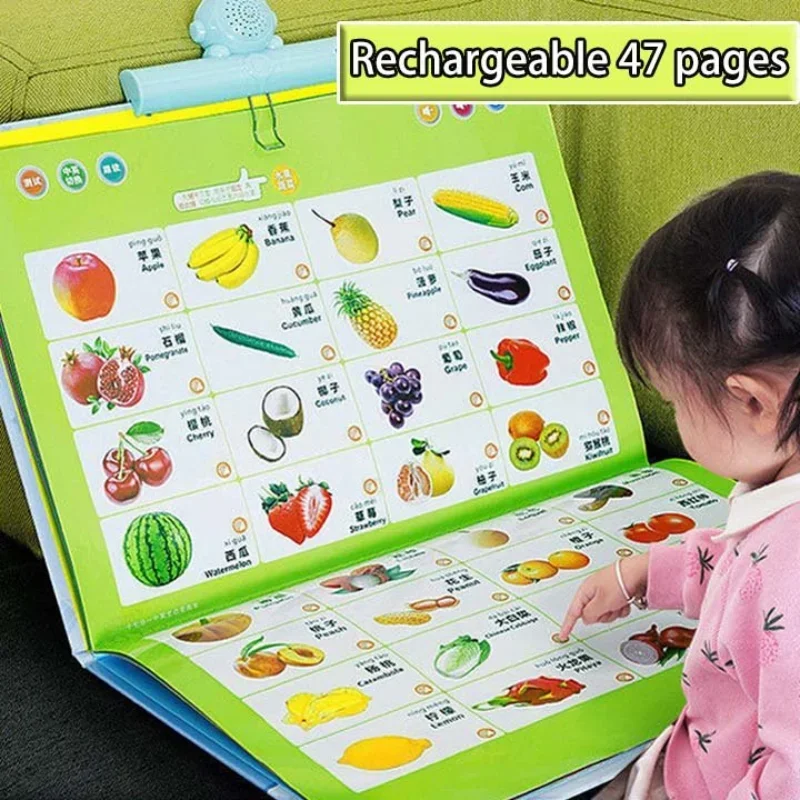 Pointe čítanie zvukových bodov čítanie detských kníh knihy Early Education Stroj Detské učenie chineses anglický jazyk