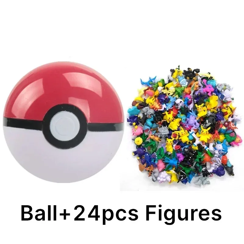 Pokemon 7cm Pokeball s figúrkami akčné anime figúrky roztomilé modelové kolekcie hračiek Anime detská bábika na vianočné darčeky