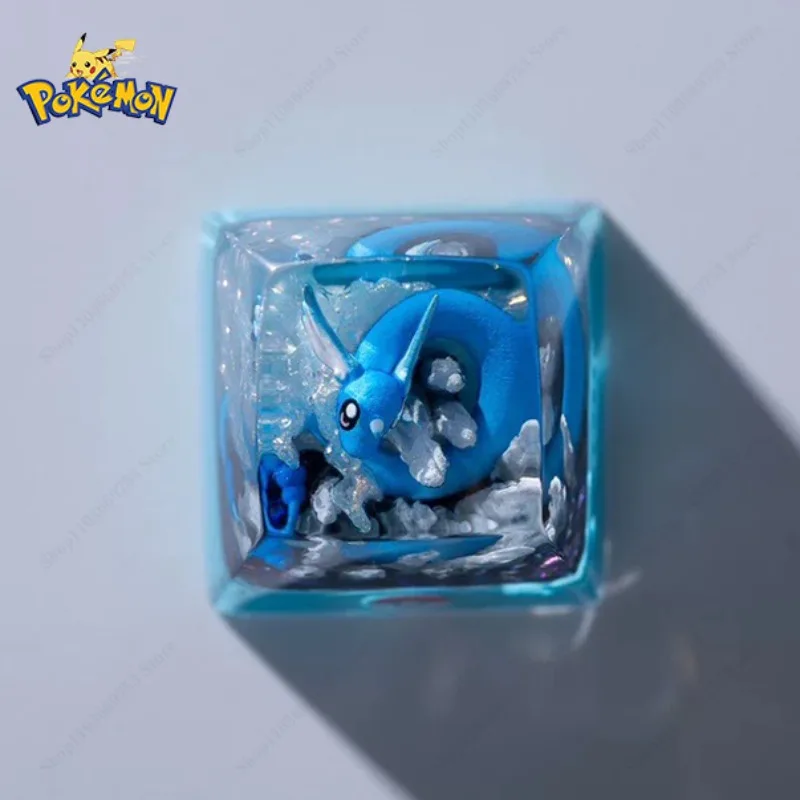 Pokemon Anime Customcaps Cresselia Dragonair Resin Transparent Keycaps kreatívne počítačové mechanické klávesnice Klávesnice Roztomilé darčeky