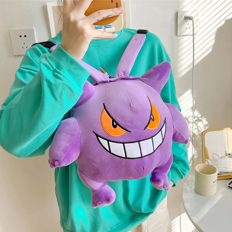 Pokemon Bag Gengar plyšy batoh Anime taška kawaii knapsaj roztomilý plyšový bábika deti narodeniny darček užitočné darčeky