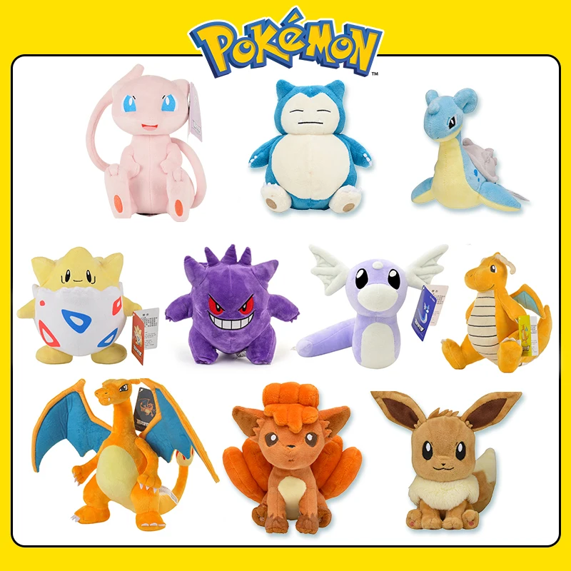 Pokemon Kawaii Pikachu Eevee Mew Charizard Scľal hračky karikatúry a roztomilý plyšový bábika hodu vankúš narodeniny darček pre deti priatelia Boy