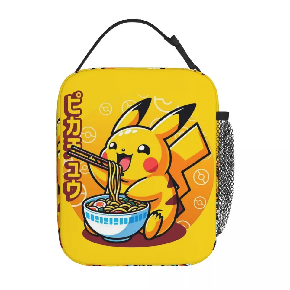 Pokemon Pikachu izolované obedové tašky Chladič obed obed Cantoon Karika