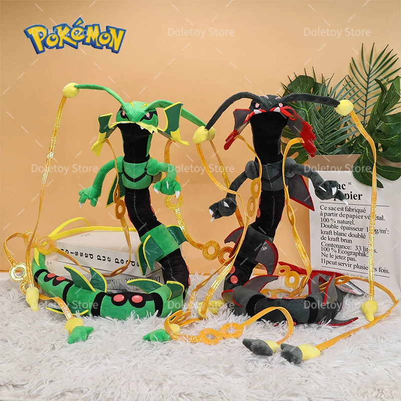 Pokemon plyš s lesklým mega rayquaza anime rayquaza mäkký plyšový zbierka