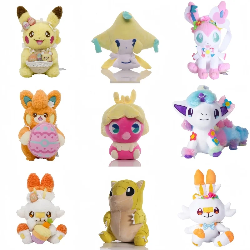 Pokemon plyš s plyšom sylveon hračky scorbunny smoochum pikachu pawmi jirachi pieskovky plushies hračky hračky deti vianočné darčeky narodeniny