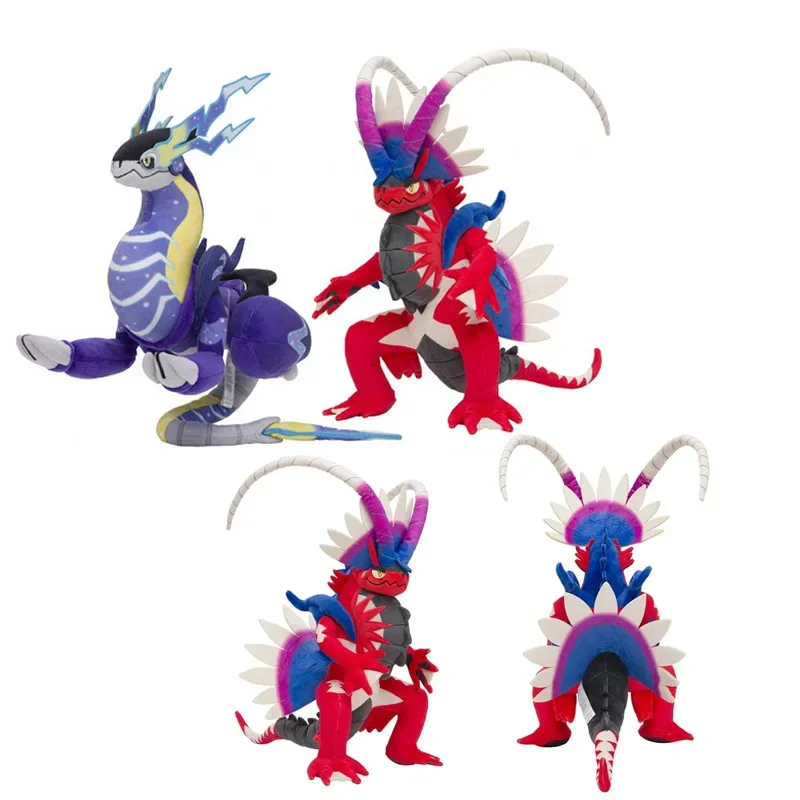 Pokemon plyšová hračka koraidon miraidon mäkký vypchávkovaný bábika anime modelky vreckové príšery kawaii hračky pre deti darček