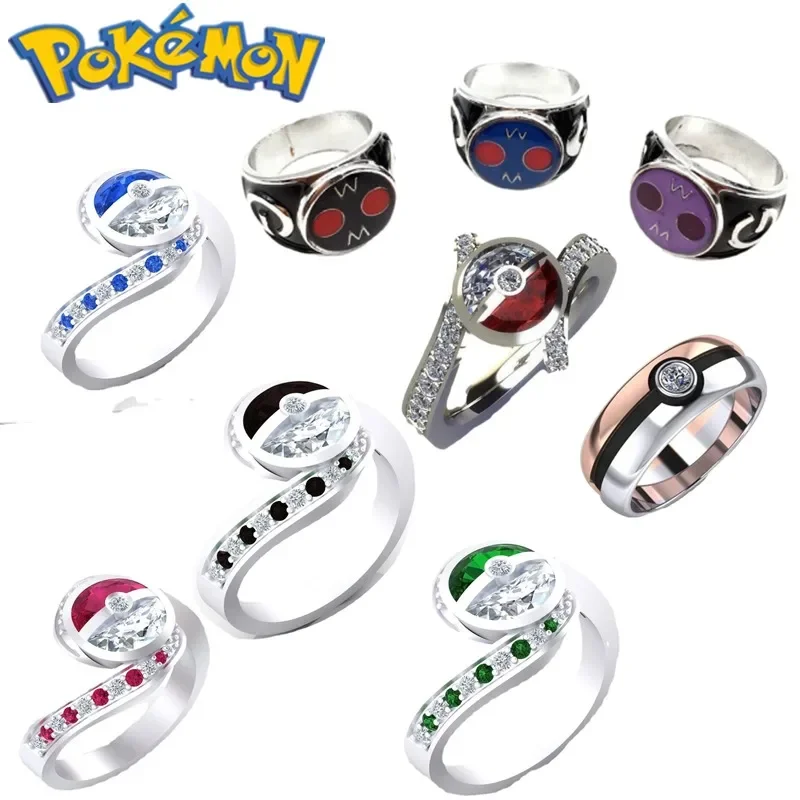 Pokemon Poke Ball prsteň dvojfarebný japonský anime periférny kawaii narodeniny darček cosplay propercy quagsire grafaiai