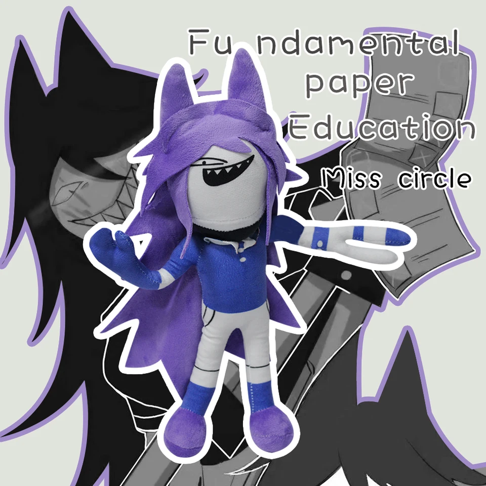 Pokladanie základné papierové vzdelávanie plyšové hračky Karikatúra Miss Circle Dolls Anime plnené hračky pre deti narodeniny darčeky