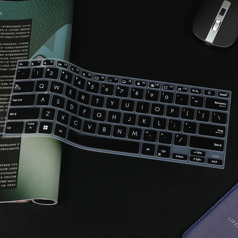 pokožka klávesnice pre laptop pre asus zenbook 14x OLED 2023 Q420VA Q420V Q420 / ZenBook x 14 OLED UX3404 UX3404VA UX3404VC UX3404V
