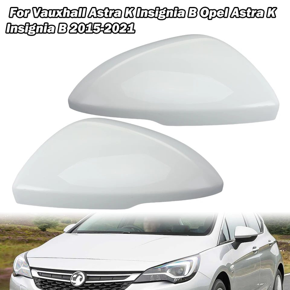 Pokrytie bočných zrkadiel pre vauxhall astra k insignia b opel astra k insignia b 2015-2021 biele auto vymeňte príslušenstvo krytu