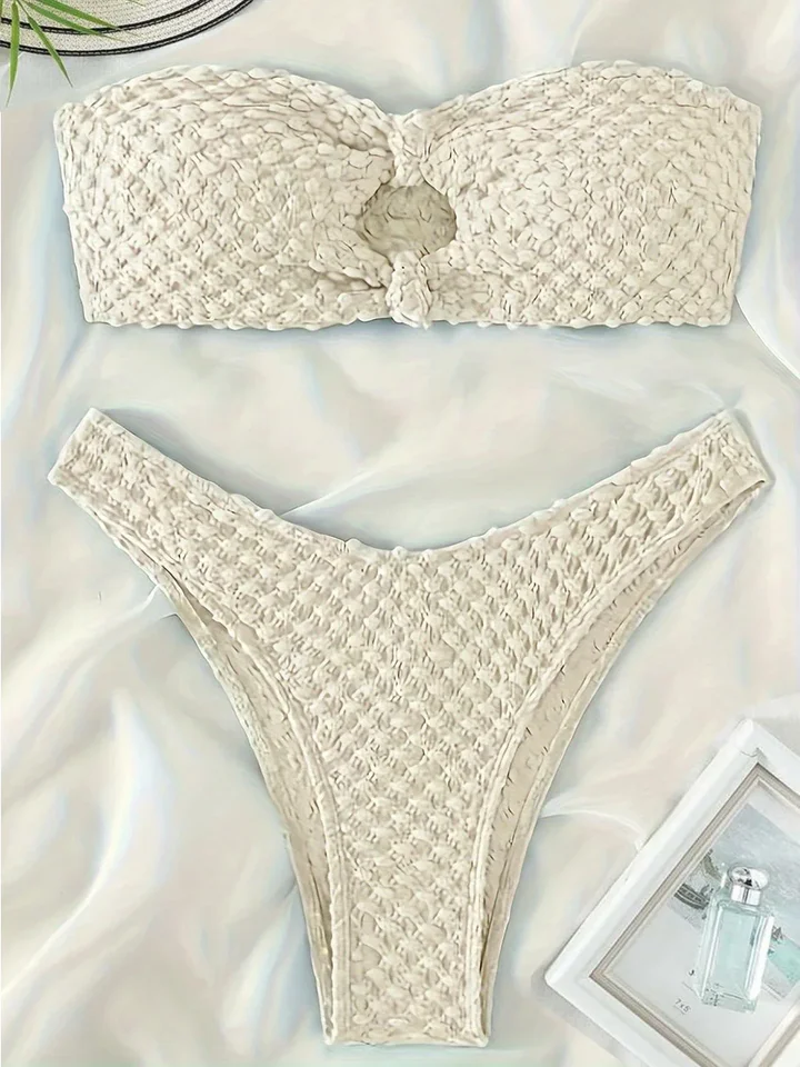 Pokrčené dutiny out bikiny bikiny Ženy plavky Ženy plavky dvojprúdky bikiny s vysokou rezanou Bather Blacking Suit Swim Lady