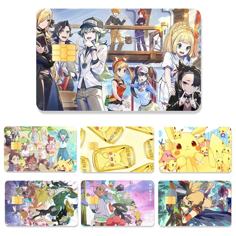 Pokémon Anime Kawaii STRACKERS Kreditné nálepky DEBIBENT BANKOVÁ KARTA OCHRANA NÁKLADOVÁ NÁKLADA VEĽKÉ A STRAPOVANIE STRÁNKA