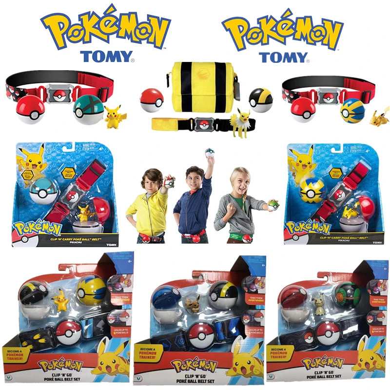 Pokémon Belt Set Toy Pokémon Ball Batch Battle Monster Doll Pokémon Pikachu Eevee Charmander Bulbasaur Detský darček pre deti