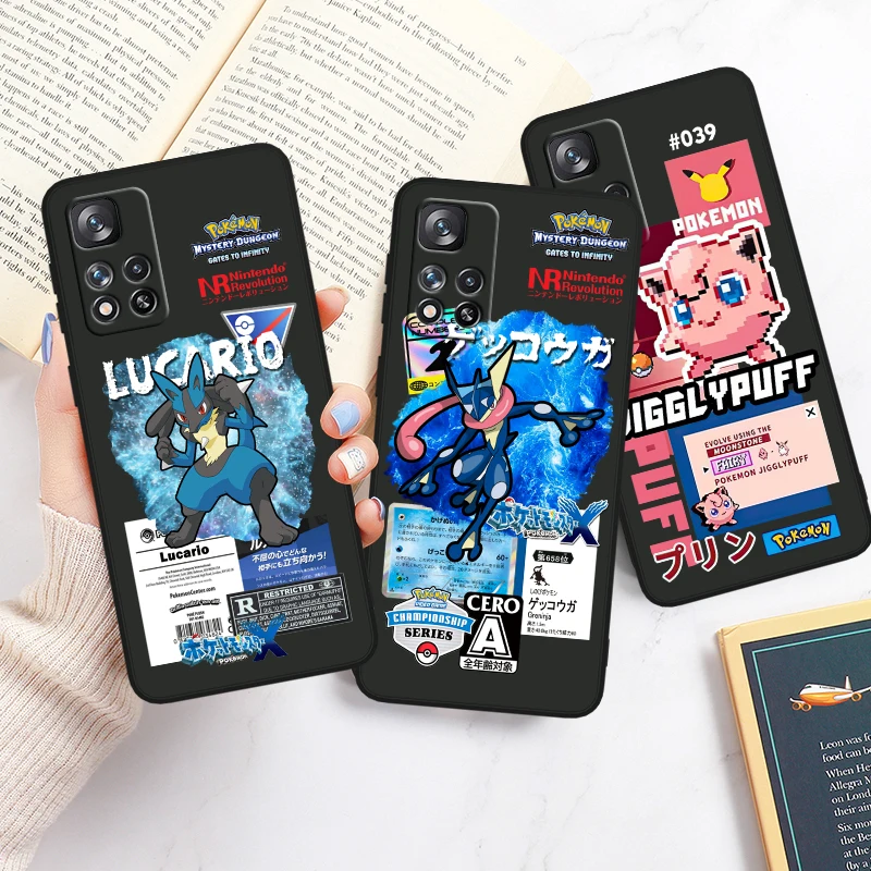 Pokémon Cartoon Cutoen Elf pre Redmi Note 13 12 Turbo 11t 11p 11E 11S 10T 10S 10 9 Pro Plus max