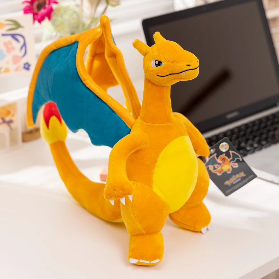 Pokémon Charizard Plyš Plush Charmander plnená bábika Kawaii Anime Charmeleon Hračky hobby
