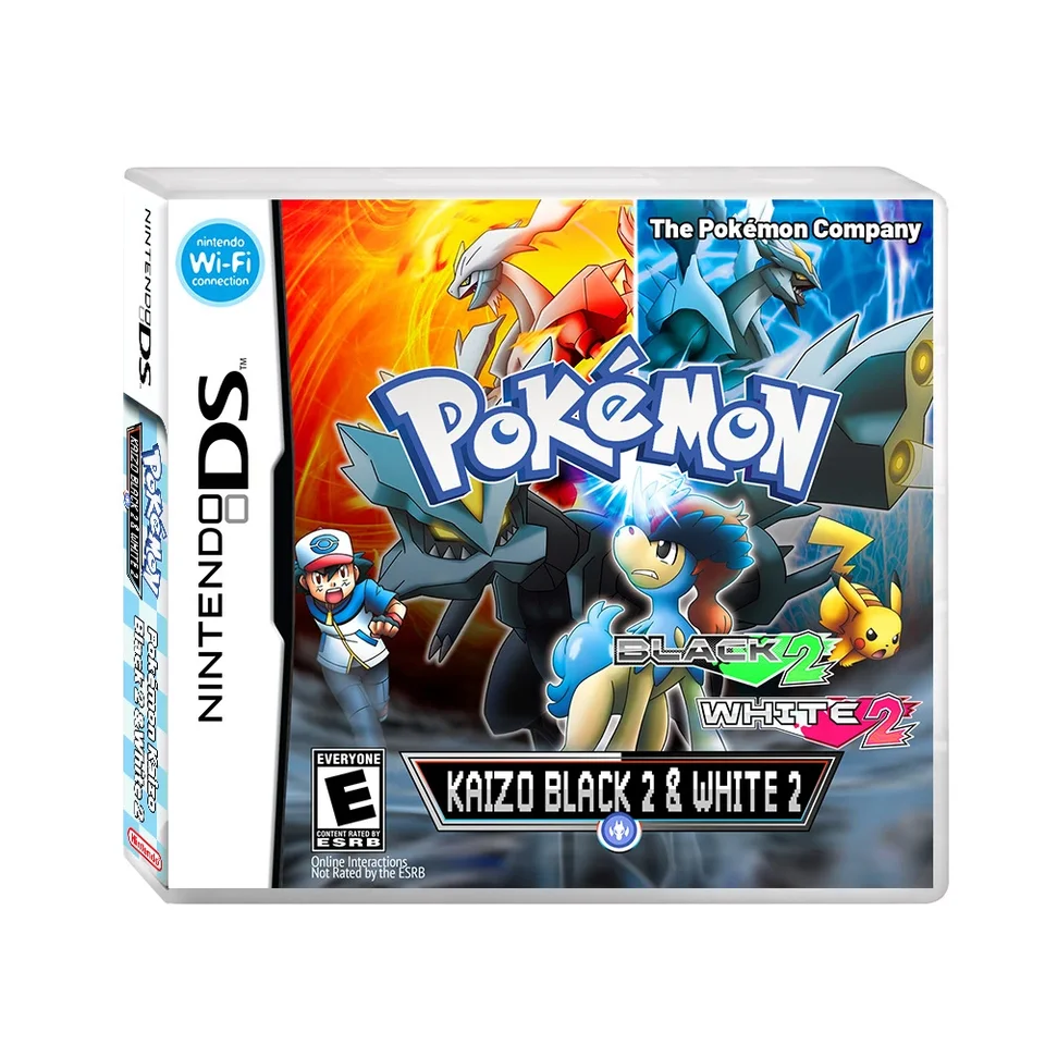 Pokémon Kaizo Black 2 a White 2 NDS Herné karty vrecková hra Pokemon RPG Language English