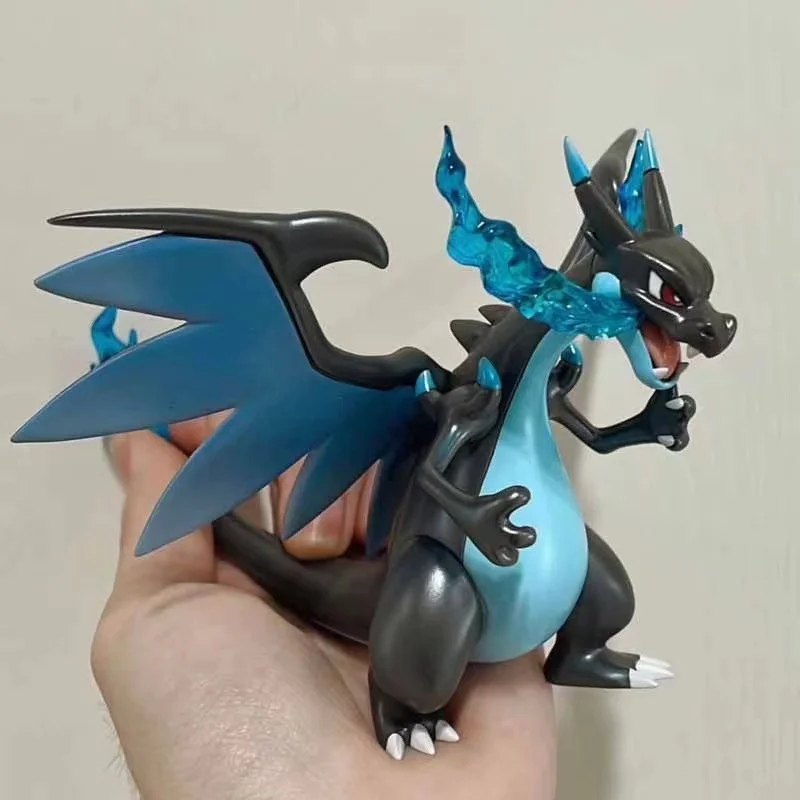 Pokémon Obrázok 11 cm dračí postava Pet Animal Genie Spitfire Charizard Mega X Figurine PVC Model miestnosť dekora hračky Vianoce