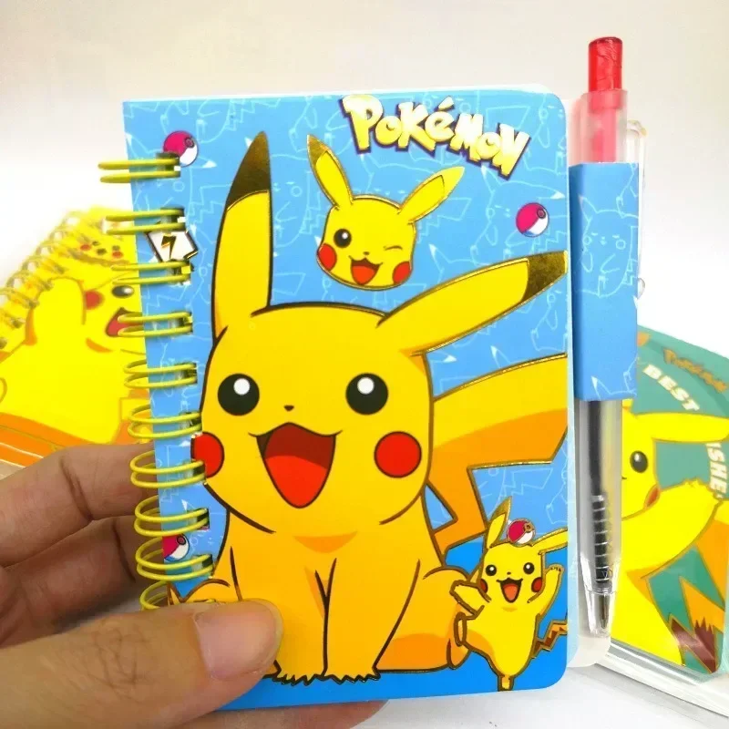 Pokémon Pikachu Notebook Cutoon Anime Pokemon Ball Pen Coil Book Notepad Pocket Notebook kancelárske potreby School Dodávky darček
