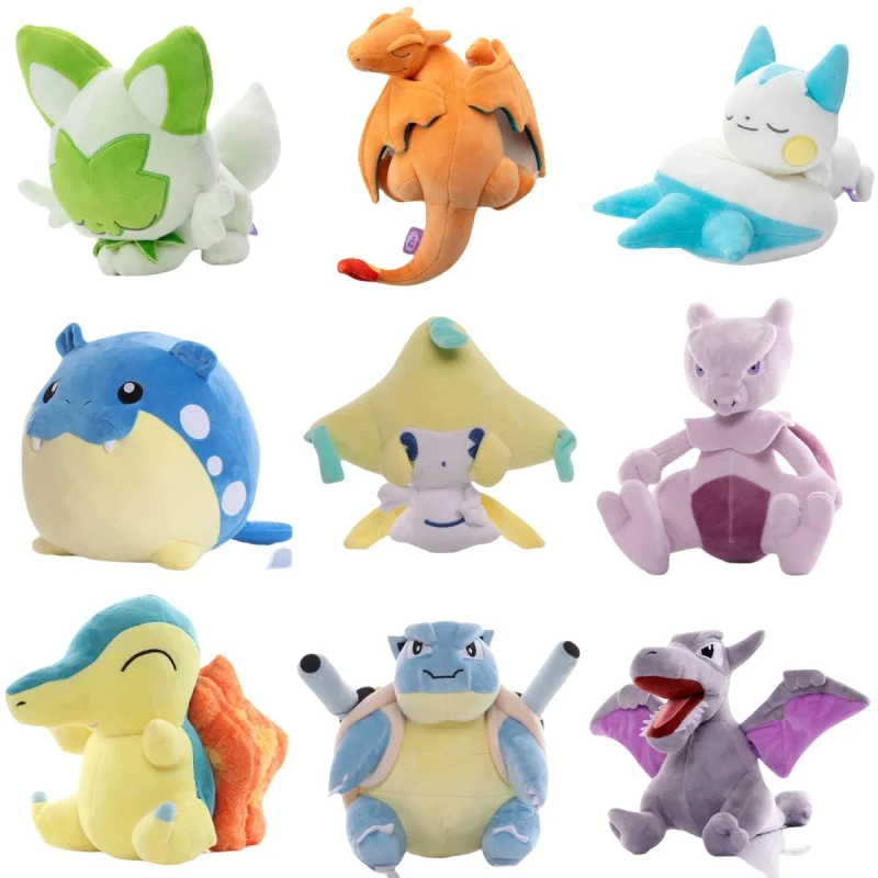 Pokémon pikachu plyšový blastoise aerodactyl pachirisu gengar sfrika sprigatito peluche kawaii cyndaquil jirachi plyšové hračky