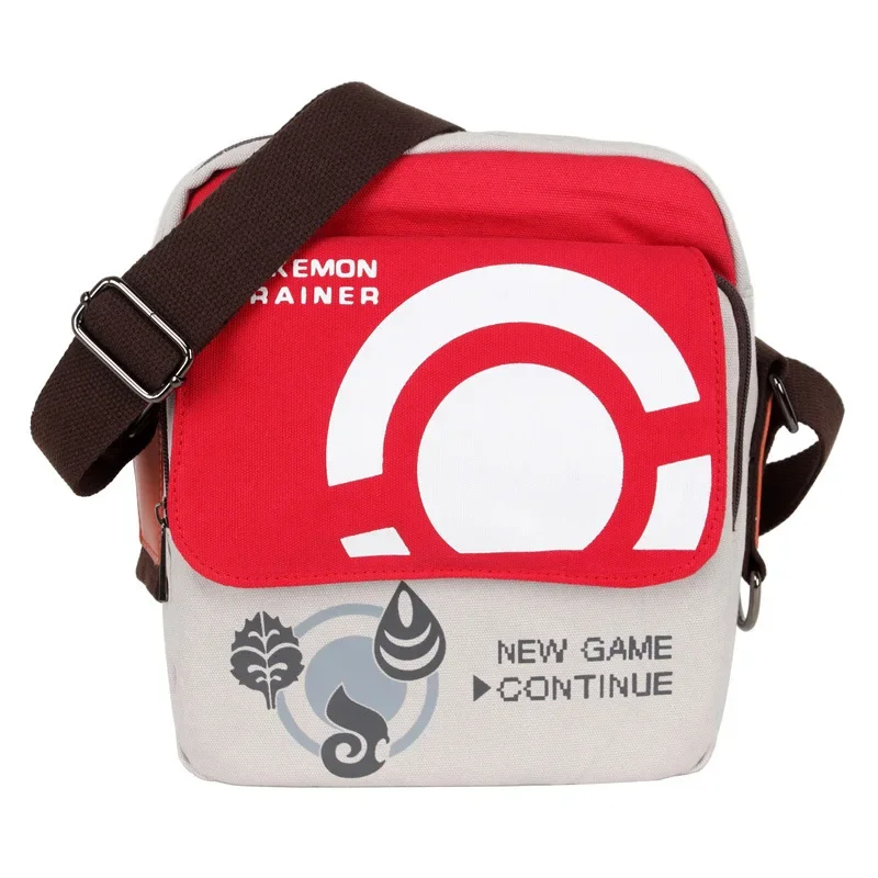 Pokémon Pikachu s jedným ramenným taškou Mužský študent Pokémon Anime Pokemon Pikachu poke lopta Crossbody Bag Coin Pupel Schoolbag Darček