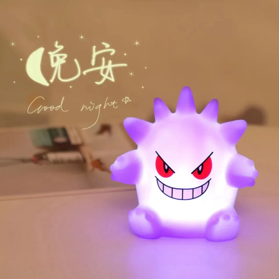 Pokémonové figúrky nočné svetlo Gengar Model nočná lampa démon démon halloween hračky darček pre deti kreatívna zbierka žiariace hračky
