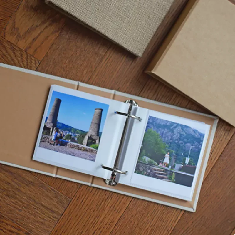 Polaroid Vložte 4-palcový voľný list fotoalbum Prenosný a kreatívny úložný album Holiday Gifts DIY Handmade Photo album
