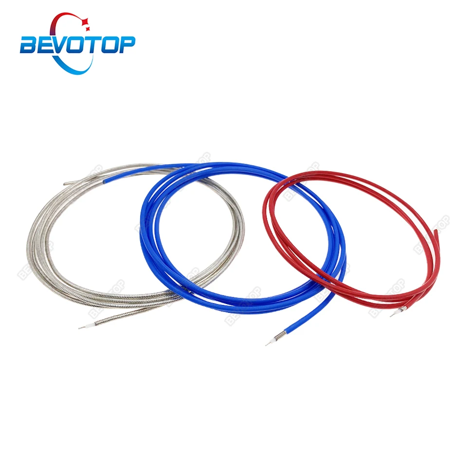 Polo-flexibilný RG405 Koaxiálny kábel Vysokofrekvenčný testovací kábel 50OHM 086 RF koaxiálny kábel Pigtail Jumper Blue/Red/Silver 1 m ~ 200 m