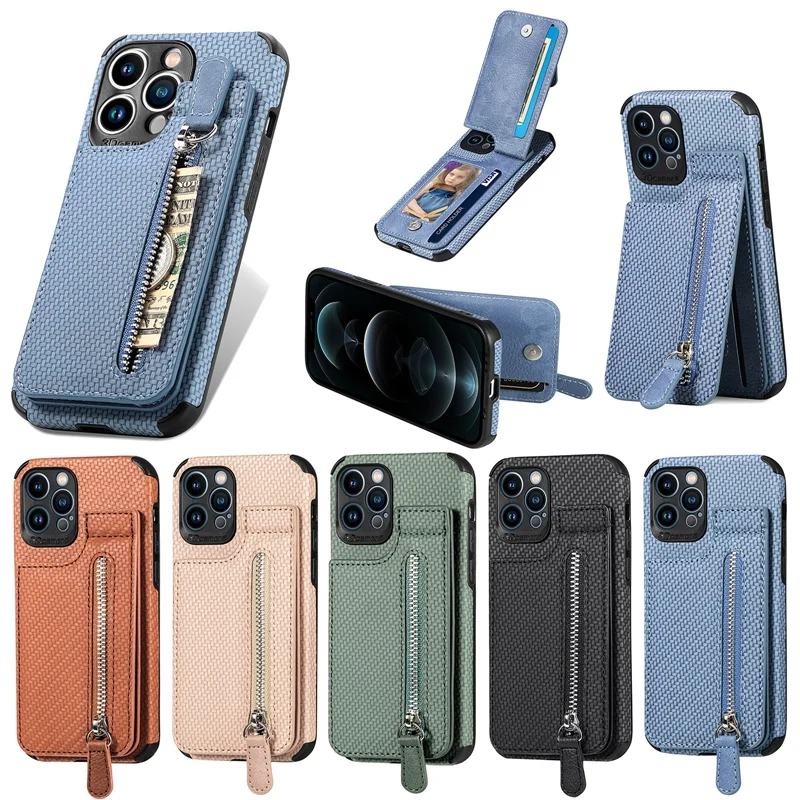Polovica zipsov s polovičnou zabalenou kartu Puzdro pre zips pre Samsung Galaxy M13 M23 M33 M53 M62 F62 Dvojvrstvový kickstand Flip Cover