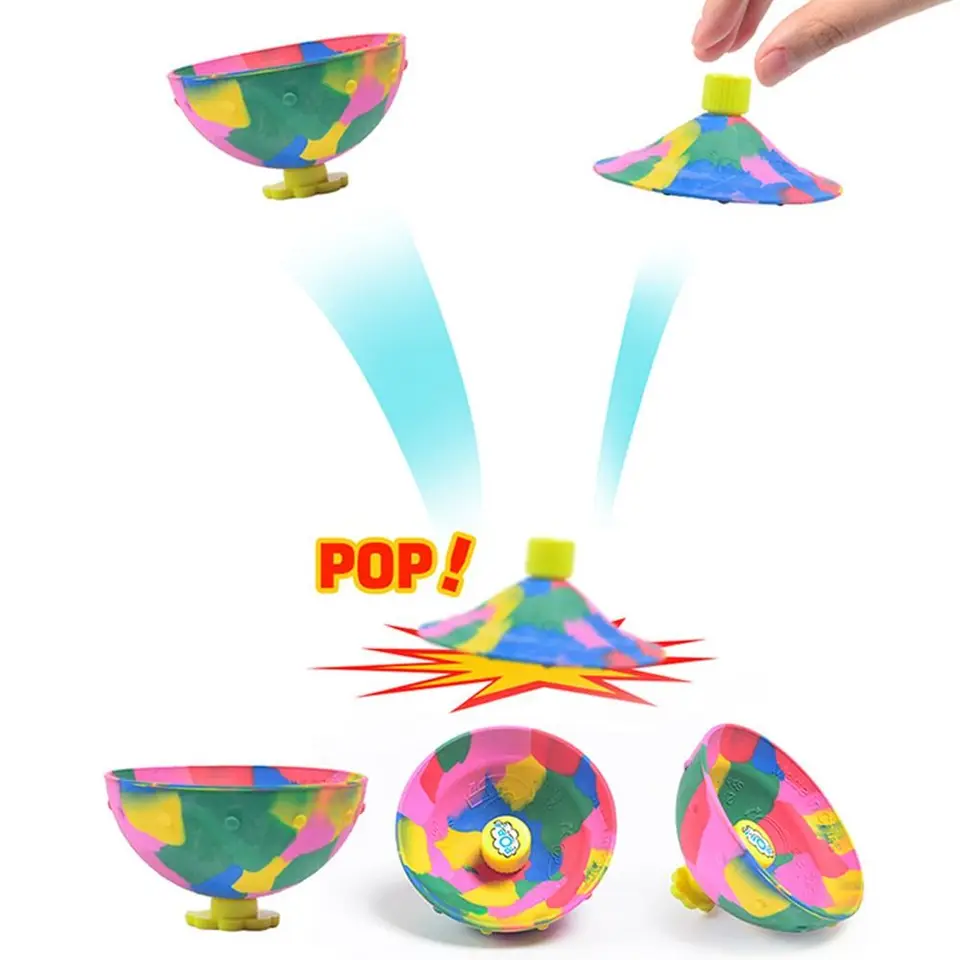 Polovičná guľa skákala guľa proti stresu točenie vonkajšej zábavy odrazy misa prsty maskovacia hračky fidget hračky deti