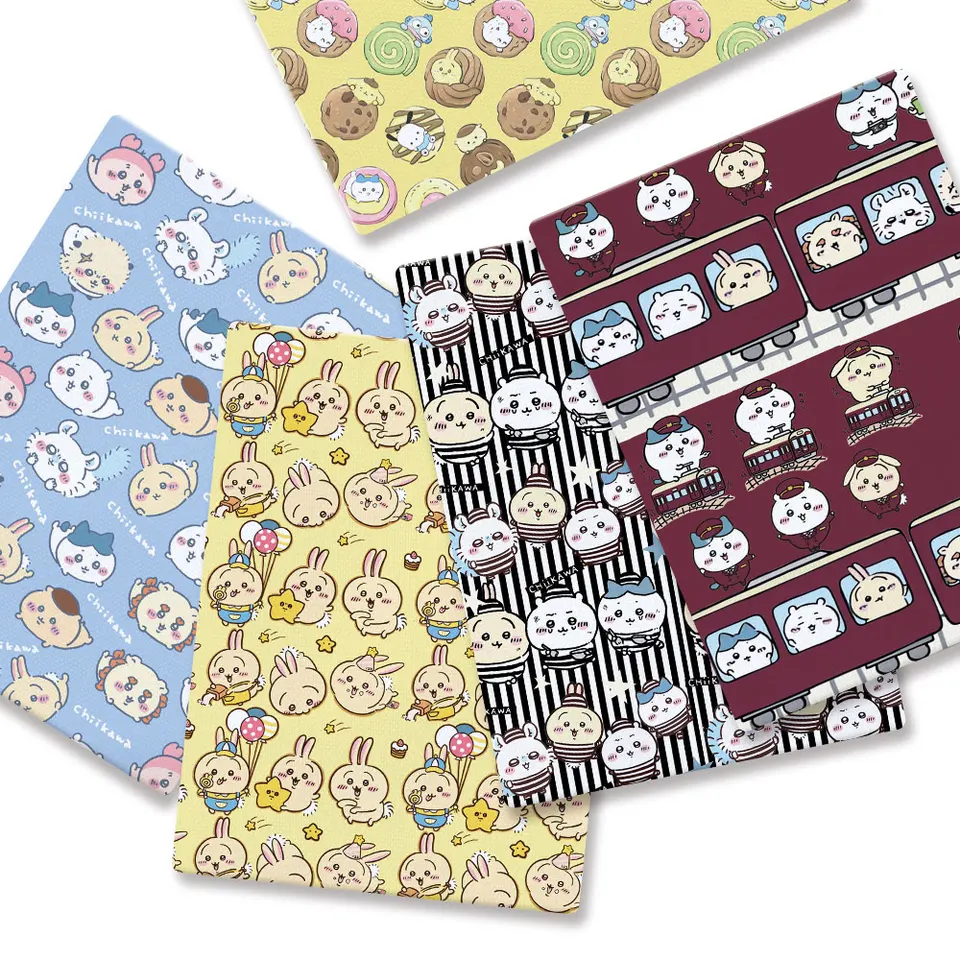 Polyester Cotton Cartoon Tkanina 140*50 cm ručne vyrábaná patchwork prešívané detské šaty Domáca pleta